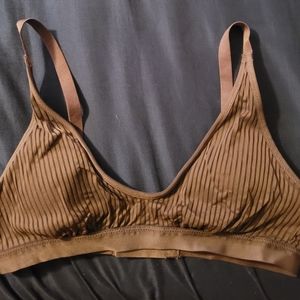 Aerie striped mesh scoop bralette small Relic